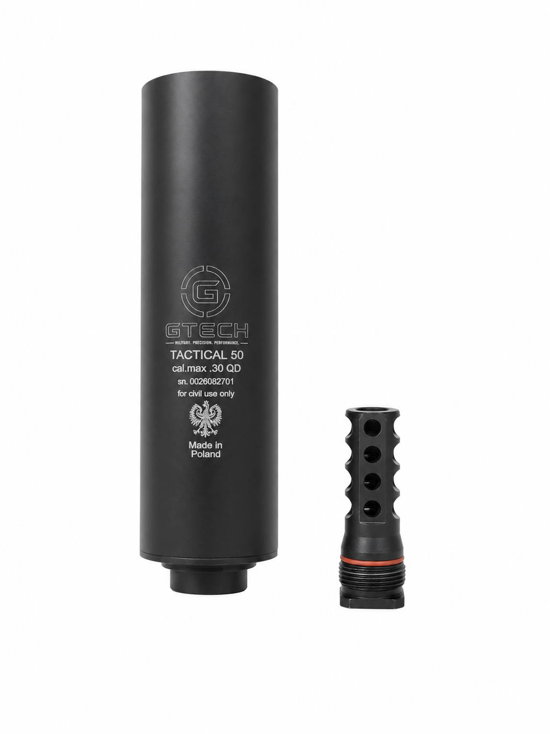 Tytan Tactical 50 QD z kompensatorem odrzutu