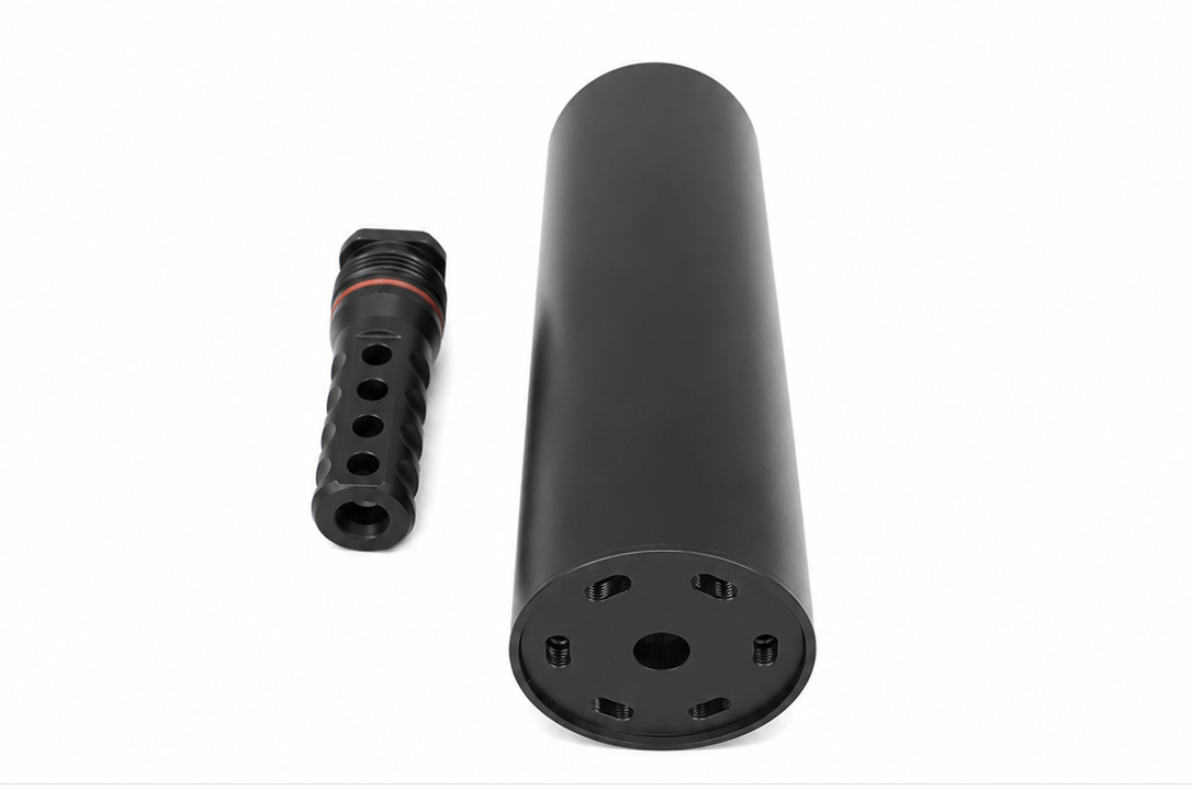 Tactical 50 QD — wylot i kompensator